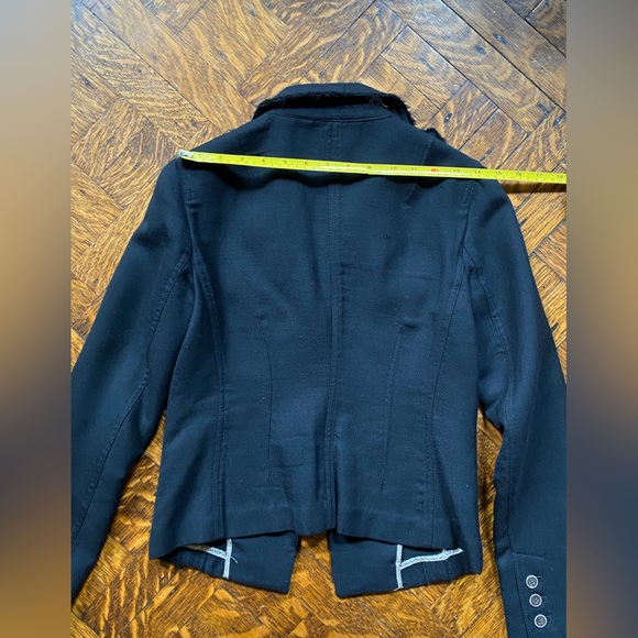 Banana Republic Black Wool Blazer - Size 0 - Picture 12 of 15